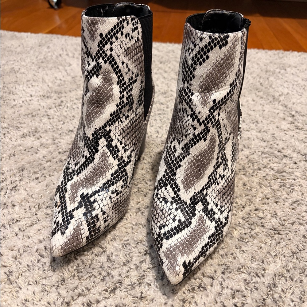 Snakeskin Ankle Boots